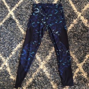 Old Navy blue printed leggings size L